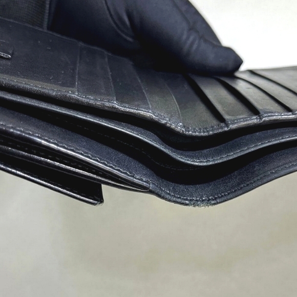 Gucci ®️ Ladies' Sherry Line Trifold Leather Wallet Pre-owned - Picture 7 of 13